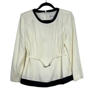 Braville Femme Cream Zip Back Blouse FR 38 US Small